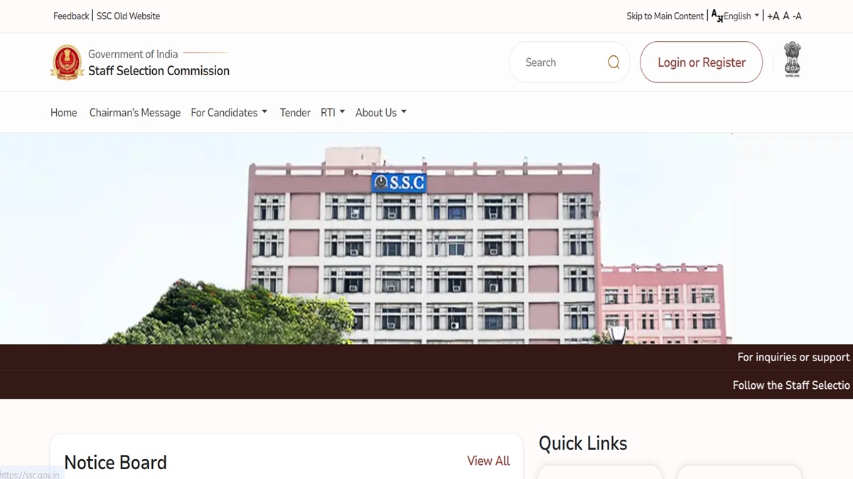 ssc cpo si recruitment 2025 today is last date for registration for 3073 vacancy correction window will be active from 24 october