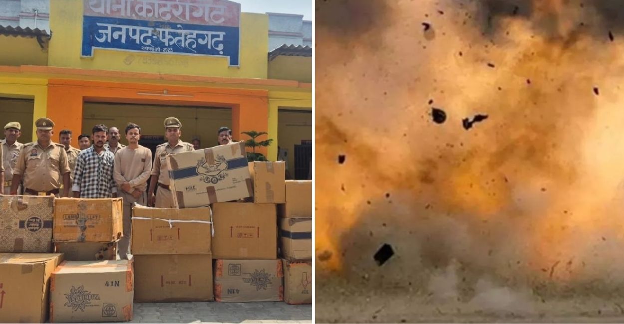 farrukhabad explosion banned illegal crackers explode two kills