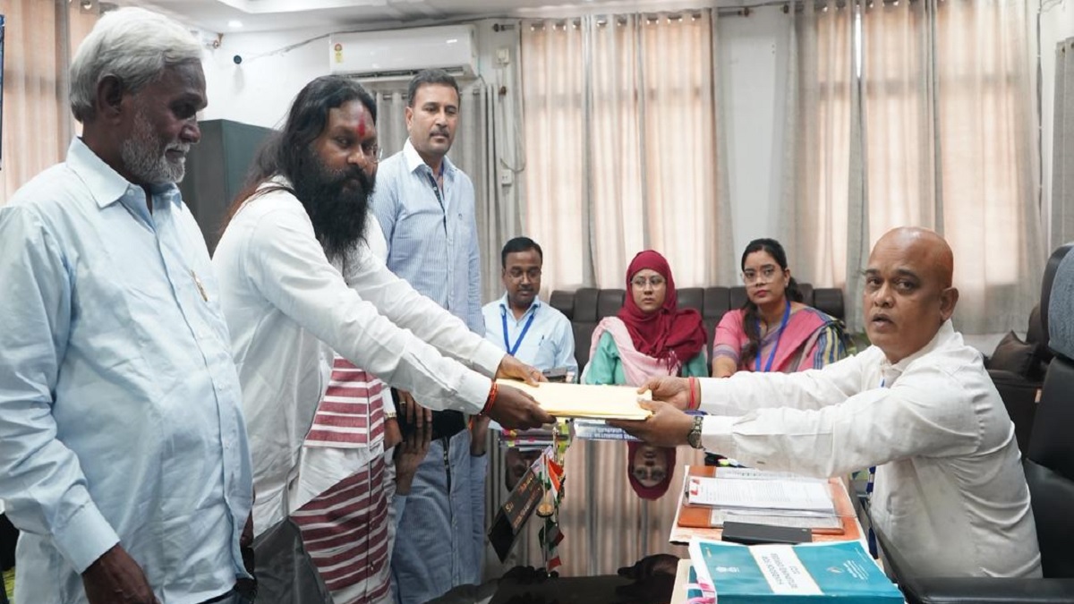 ghatshila byelection bjps babulal soren files nomination