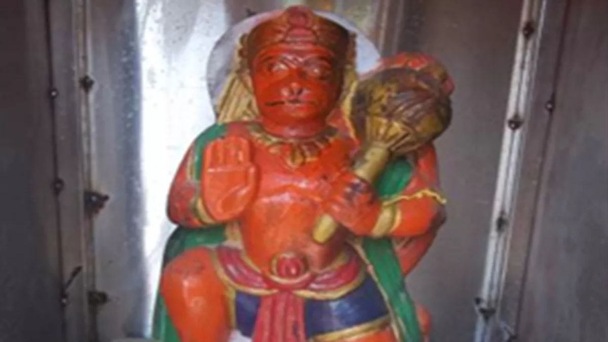 hanuman idol vandalized in medchal malkajgiri distric of telangana