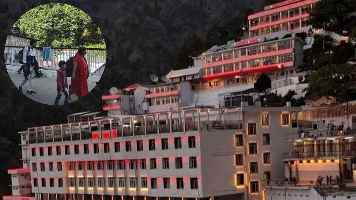 devotees are visiting vaishno devi shrine without any problems but the pilgrimage is in short supply route is deserted before diwali
