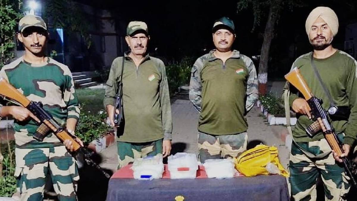smuggling attempt foiled in amritsar heroin ice drug and pistol recovered