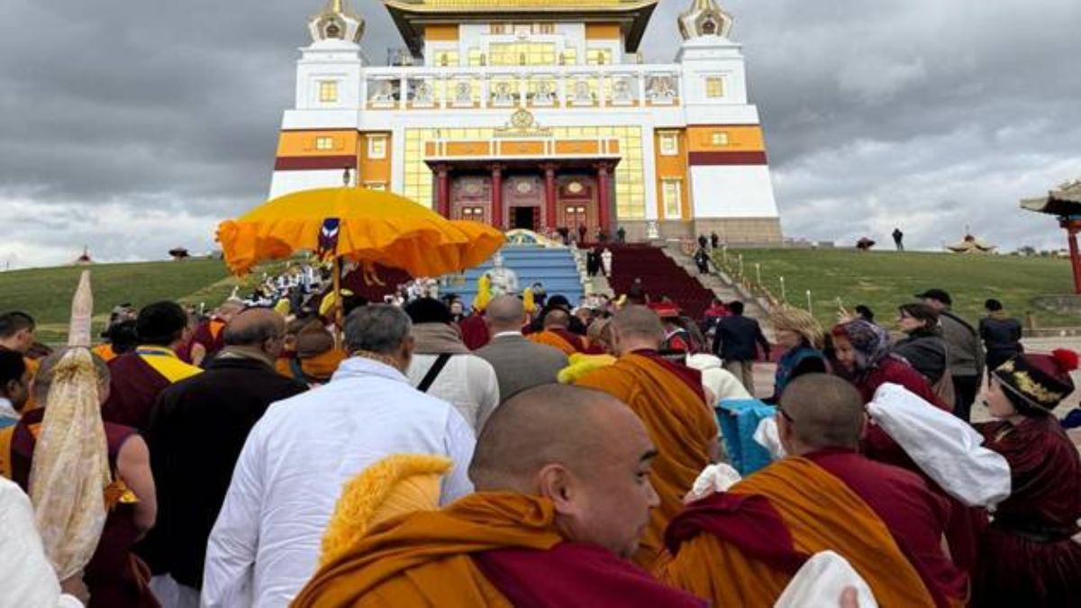 50000 pilgrims visit sacred buddha relics in russia kalmykia
