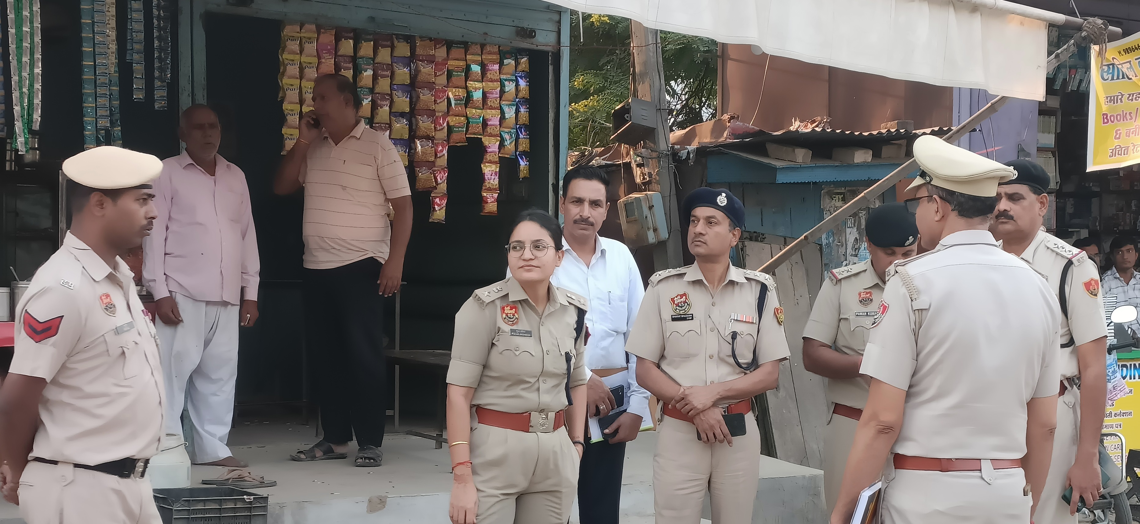 narnaul police march appeal for peaceful diwali celebrations