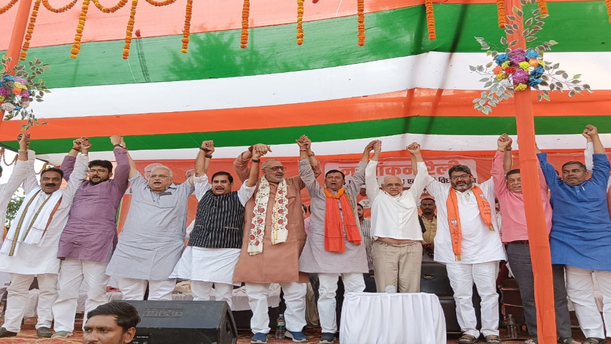 nda government essential for bihars development gujarat cm