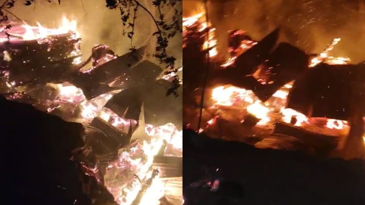 kinnaur fire two houses burn down in sapni loss of lakhs