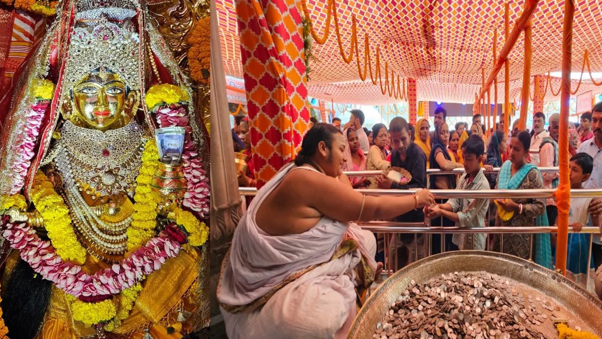 devotees are finding treasures of mother annapurna in the baba darbar area the idol of the goddess has a unique story