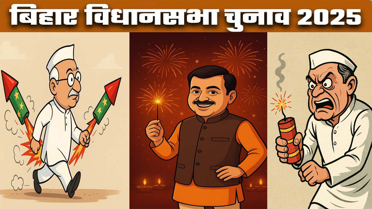 bihar elections bjp jdu ljpr congress rjd candidates have become diwali firecrackers in bihar election 2025