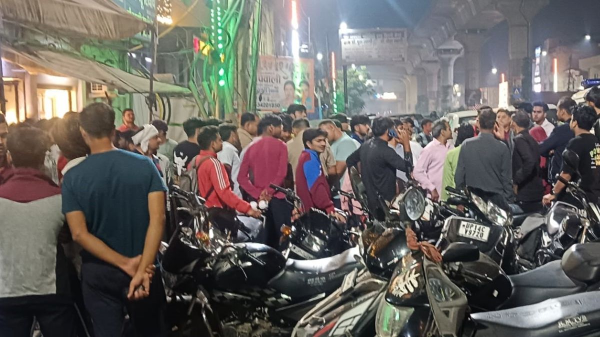 ghaziabad speeding car kills biker two injured in accident