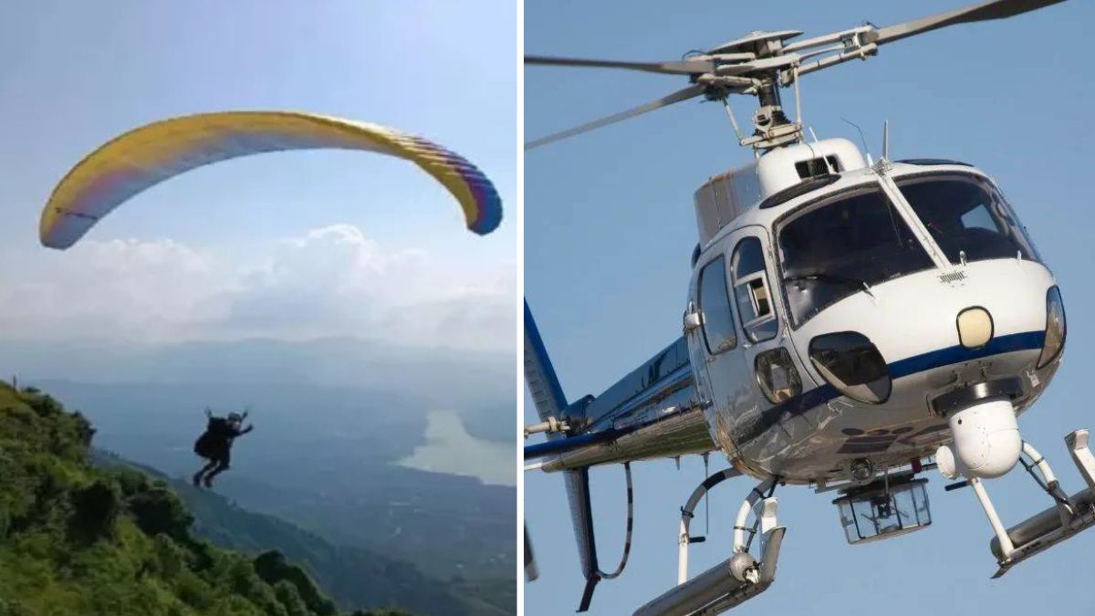 canadian paraglider crash landing in himachal pradesh india