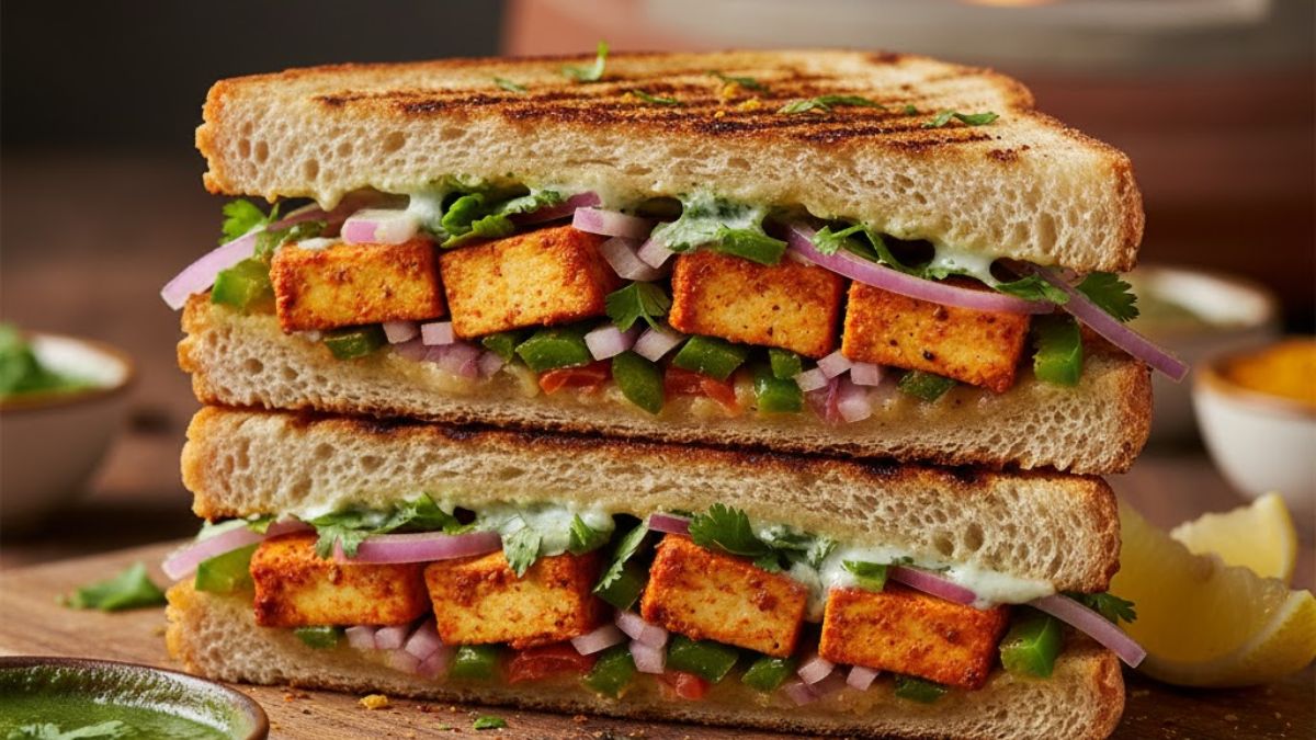 tandoori paneer sandwich recipe the best indian breakfast for diwali morning