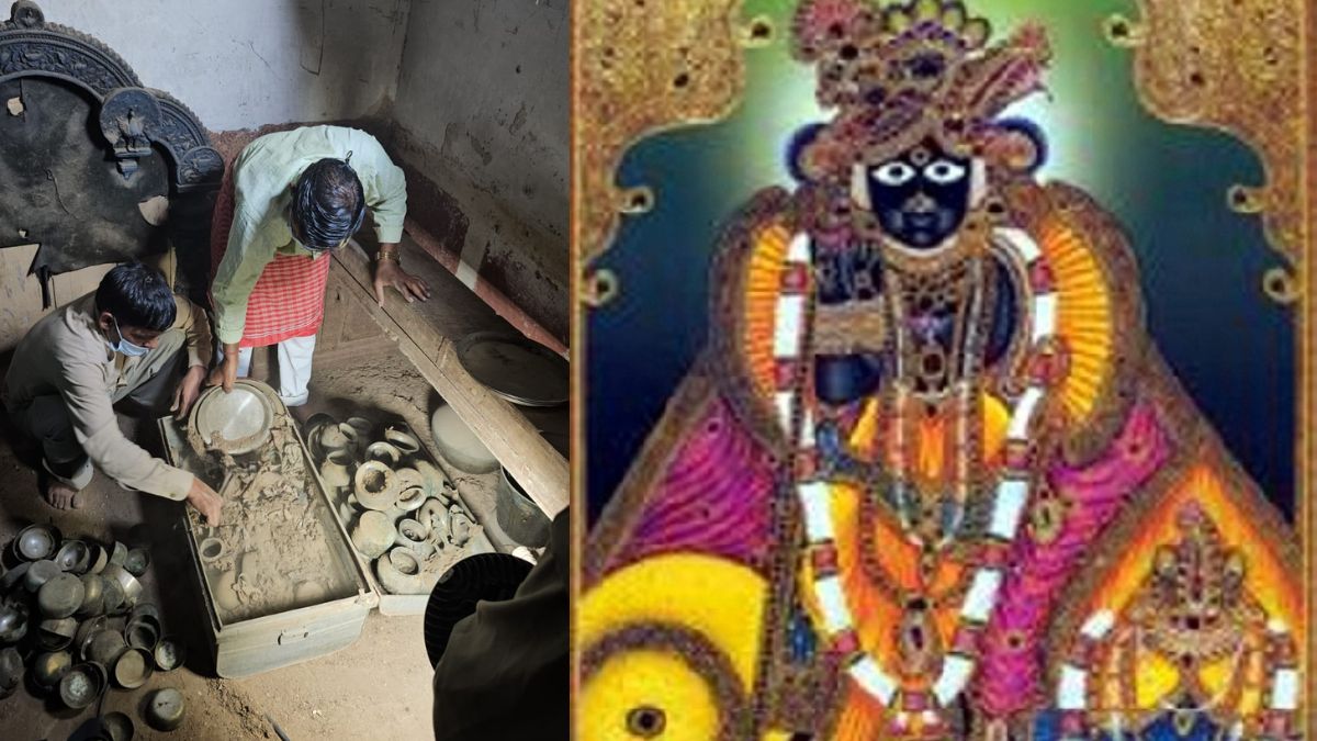 the treasury of thakur banke bihari temple on the second day old utensils found in box sp chief akhilesh yadav said even this much greed is not right