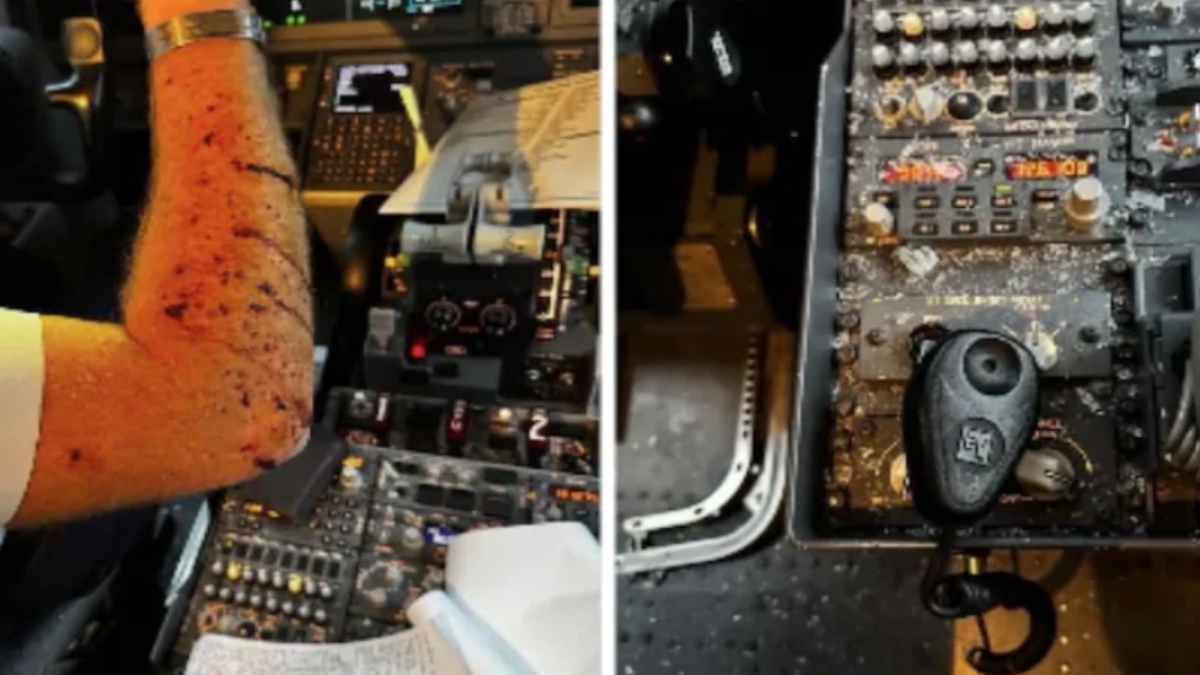 united airlines flight windshield breaks midair emergency landing