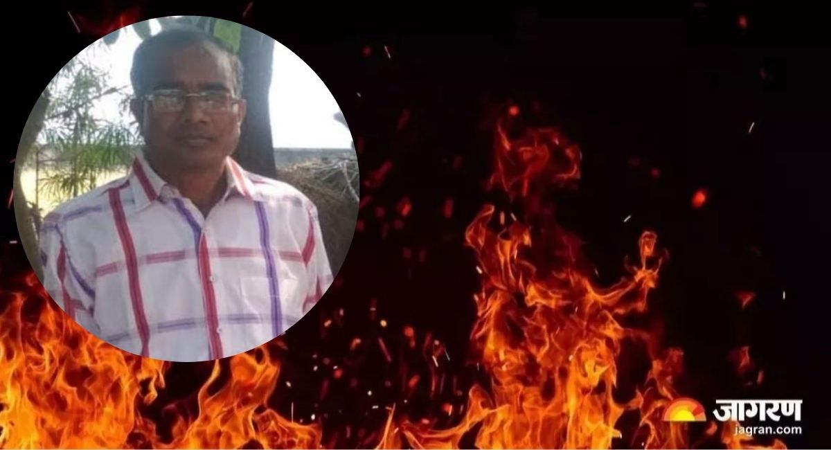 gorakhpur shop fire shopkeeper dies wife and son critically injured