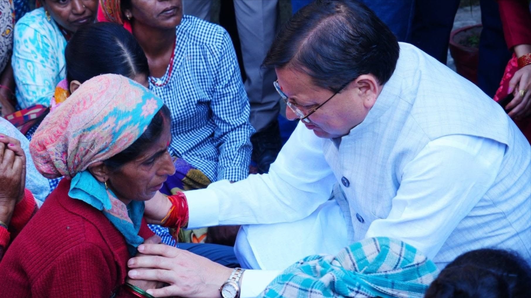 cm dhami inspects disasterhit areas in sahastradhara dehradun