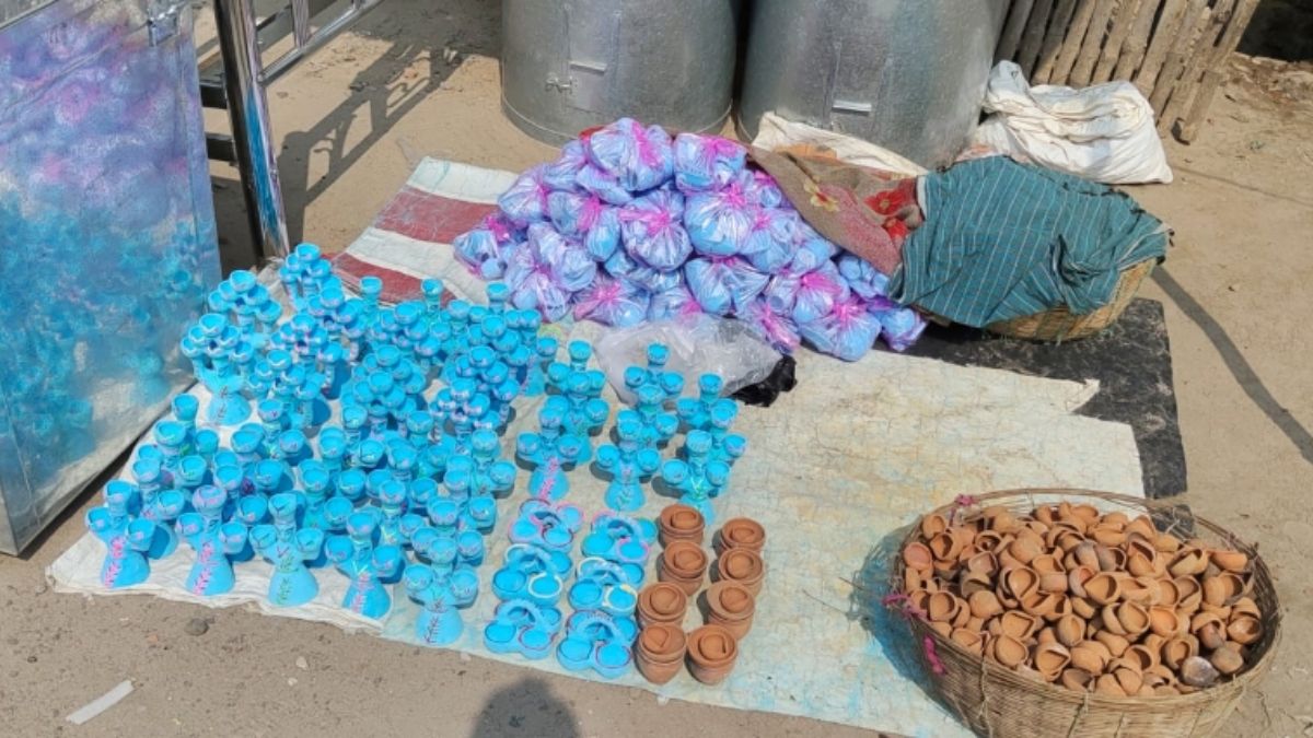 diwali 2025 increased demand for local earthen lamps in nalanda