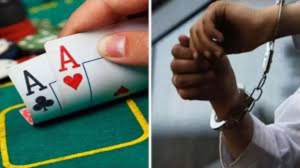 delhi gambling den busted 8 arrested 62k seized before festival