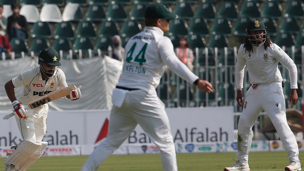 pak vs sa 2nd test day 1 report rawalpindi shan masood aiden markram scorecard and live coverage