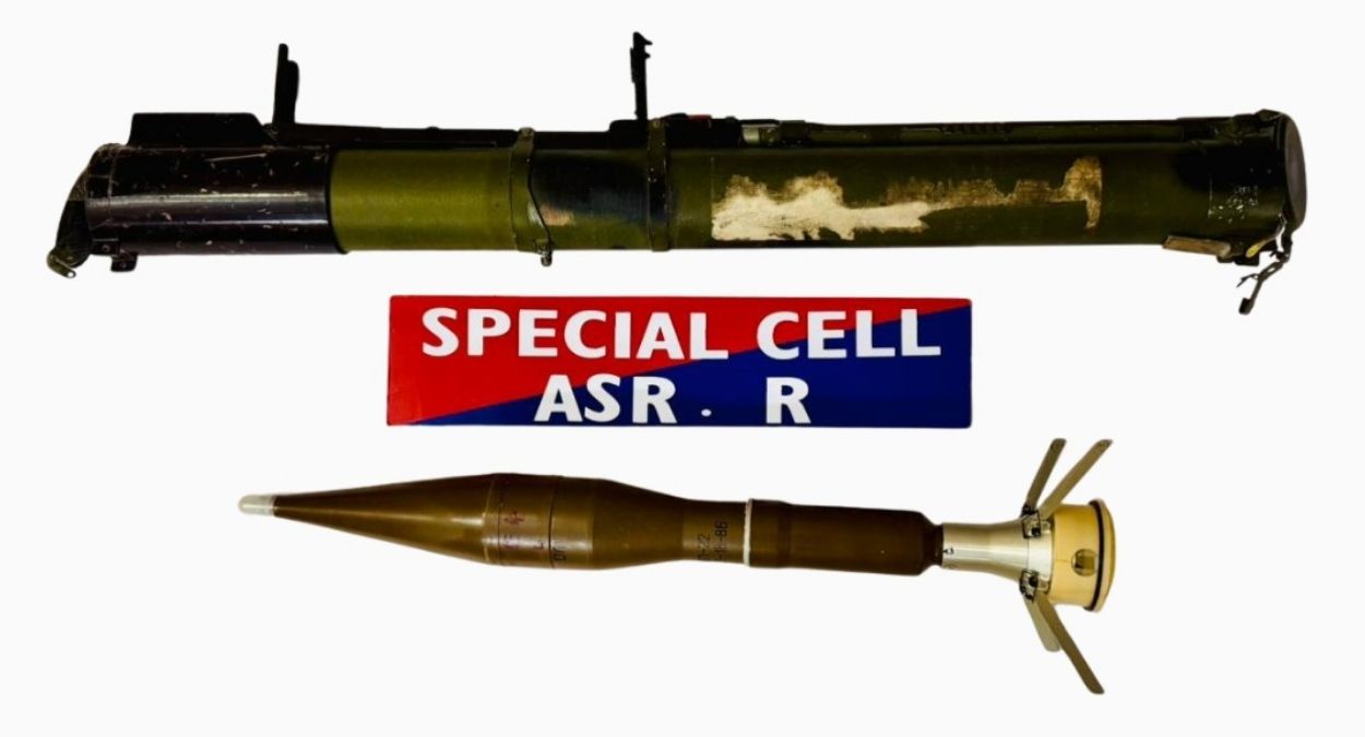 two arrested with rocket propeller grenade in amritsar