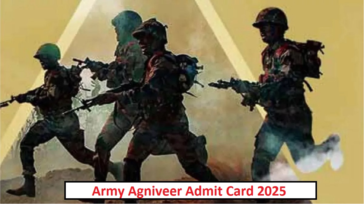 army agniveer admit card 2025 indian army agniveer rally recruitment admit cards will be available on october 27