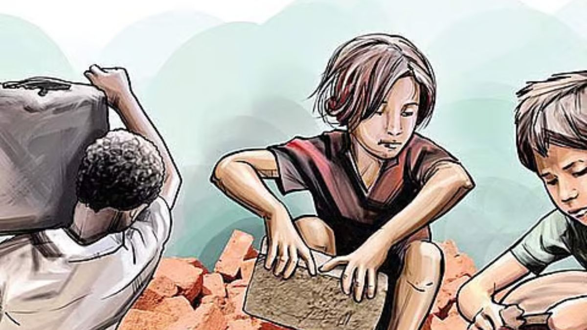 seven children from a bangle factory found terrified in a graveyard in jaipur