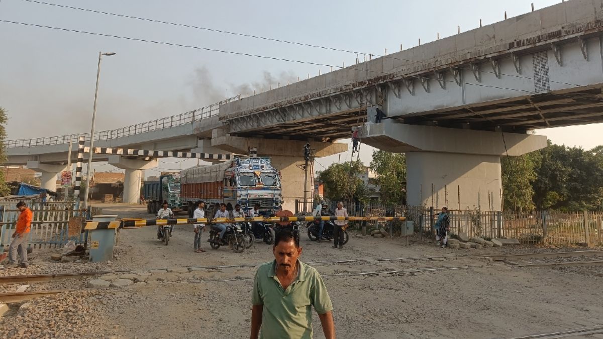 overbridge construction delay in bhognipur officials negligence
