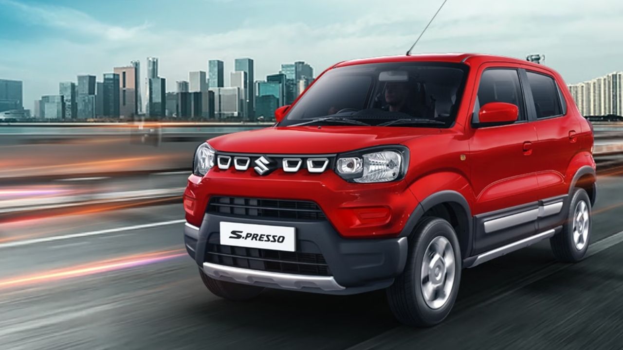 maruti s presso base variant calculate monthly emi payments if down payment one lakh rupees
