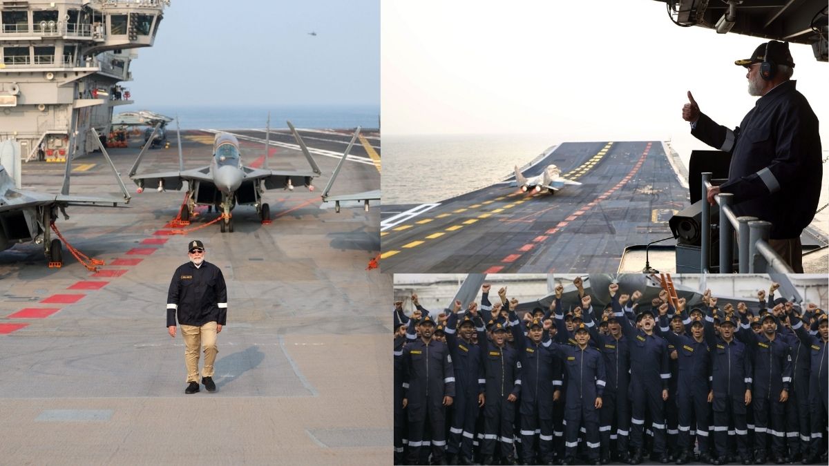 pm modi celebrates diwali with navy on ins vikrant