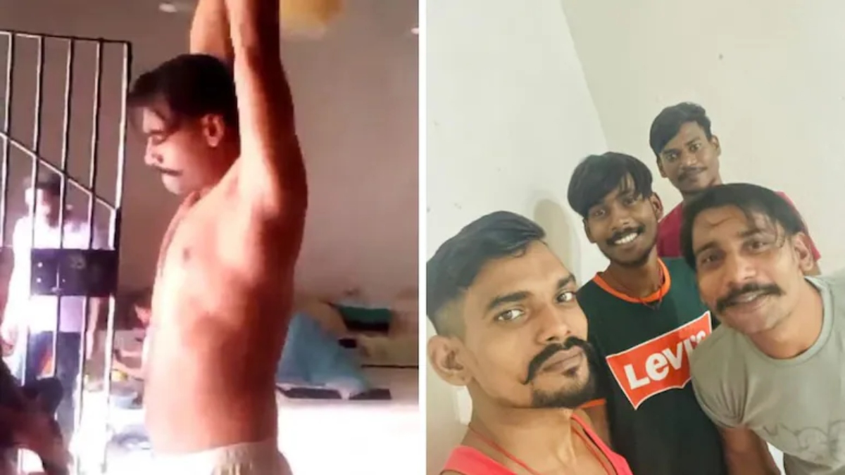 raipur central jail inmates using mobiles ndps accused caught on video
