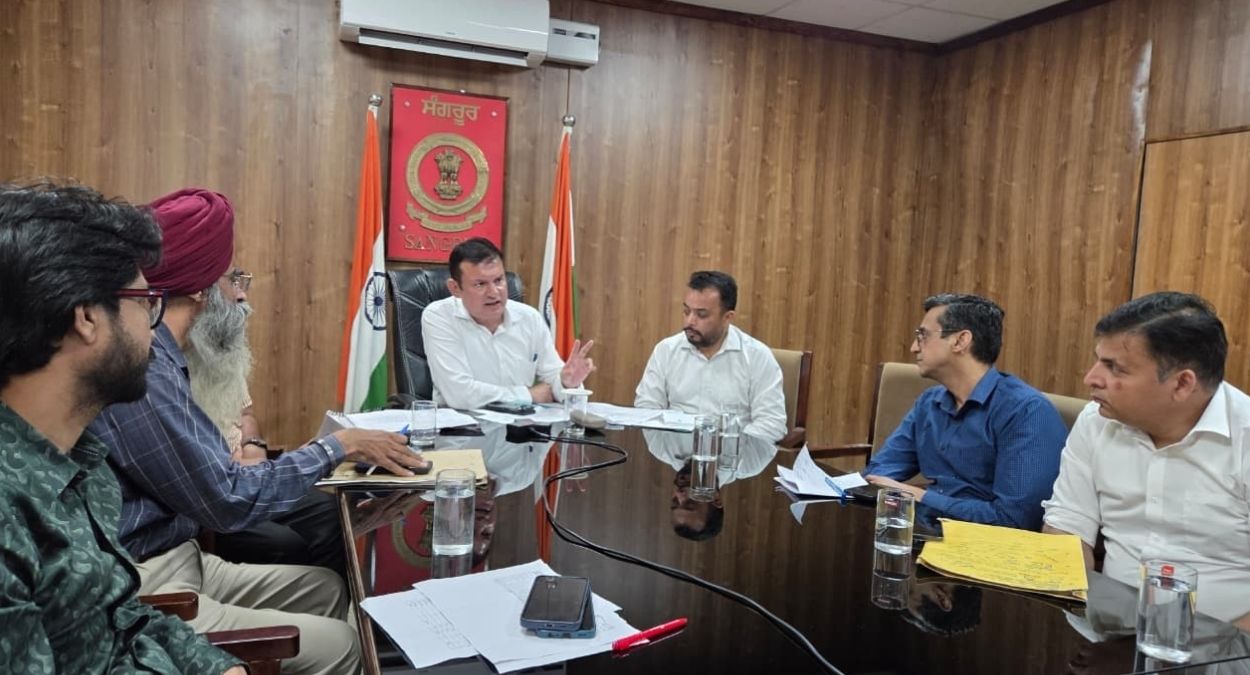 sangrur smooth paddy procurement claimed amidst dc review meeting