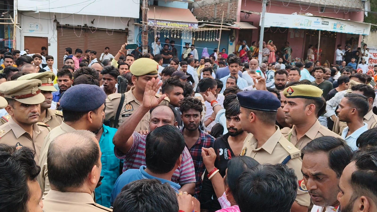 prayagraj man killed in broad daylight tension grips area