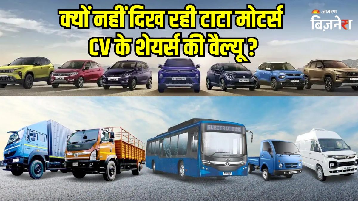 tata motors demerger cv shares in demat account market value missing