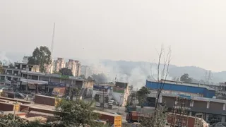 हिमाचल प्रदेश के औद्योगिक क्षेत्र बद्दी में प्रदूषण। जागरण