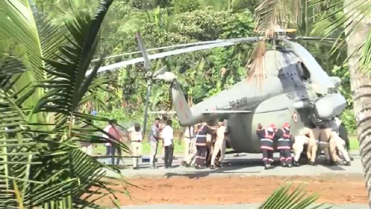 president draupadi murmu helicopter sink while landing on helipad in kerala sabarimala visit