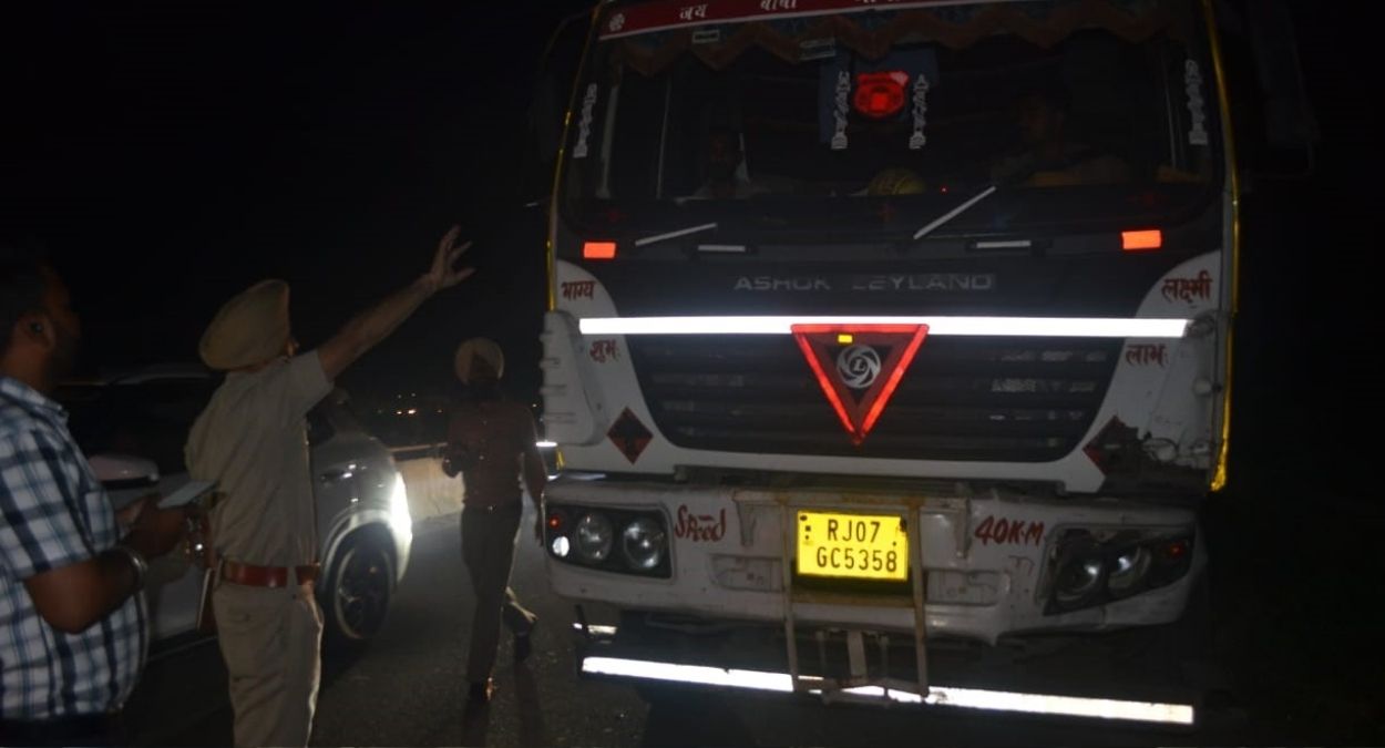 overspeeding gas tanker hits vehicles in ludhiana three injured