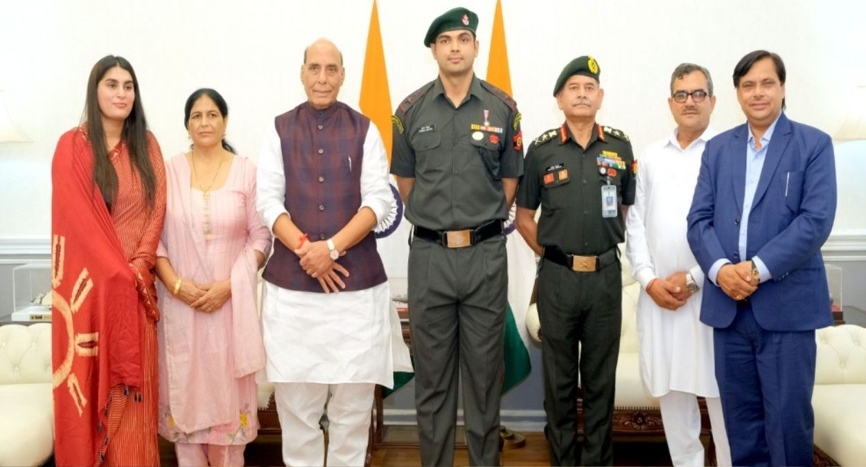 neeraj chopra honored with lieutenant colonel rank in territorial army