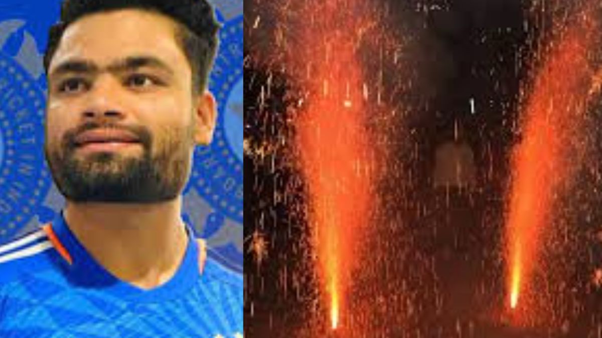 rinku singh celebrates diwali with youth fireworks and festivities