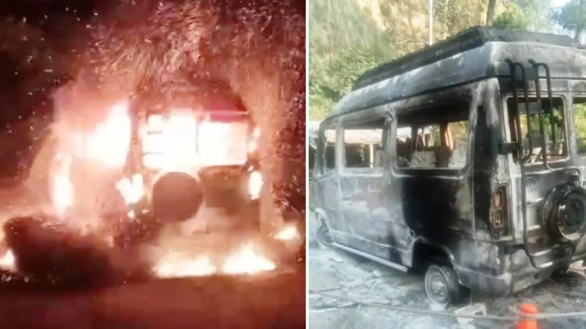 Himachal: सिरमौर के सनौरा में सड़क किनारे खड़ी टेंपो ट्रेवलर में भड़की आग, जिंदा जल गया व्यक्ति; घटना पर उठ रहे सवाल
