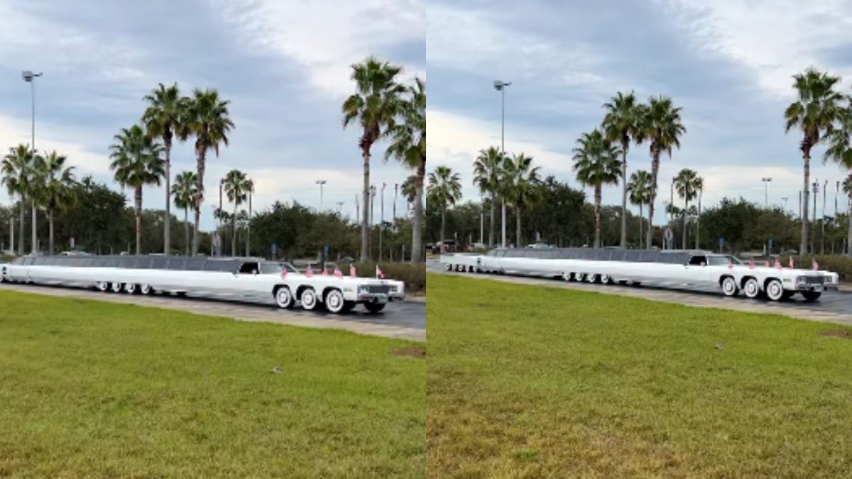 worlds longest car the american dream features helipad swimming pool 100foot length
