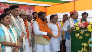 सभा को संबोधित करते यूपी के उप मुख्यमंत्री केशव प्रसाद मौर्य।