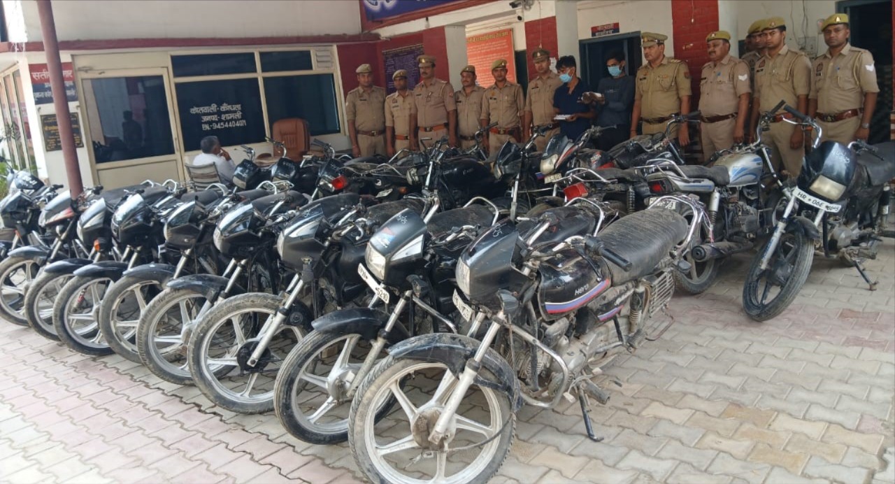 interstate vehicle theft gang busted in shamli 21 bikes recovered