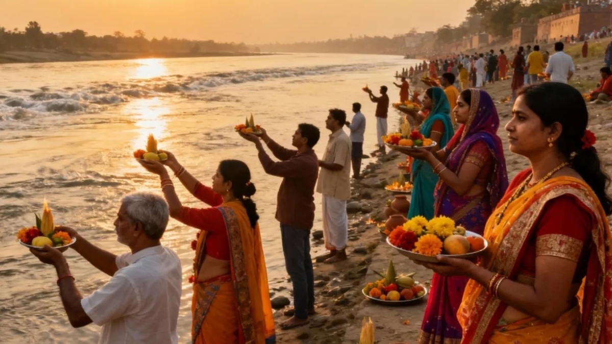 yamuna river cleanup delhi celebrates chhath puja with haryanas support