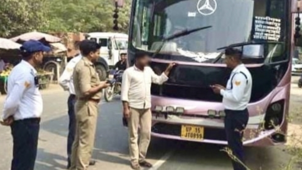 overloaded bus in hapur seized after viral video fine imposed