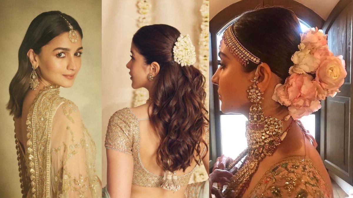 celebrity inspired hairstyle for lehenga looks check details here