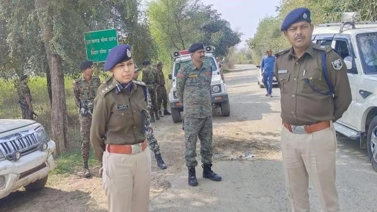 bihar elections security tightened in border areas of chatra