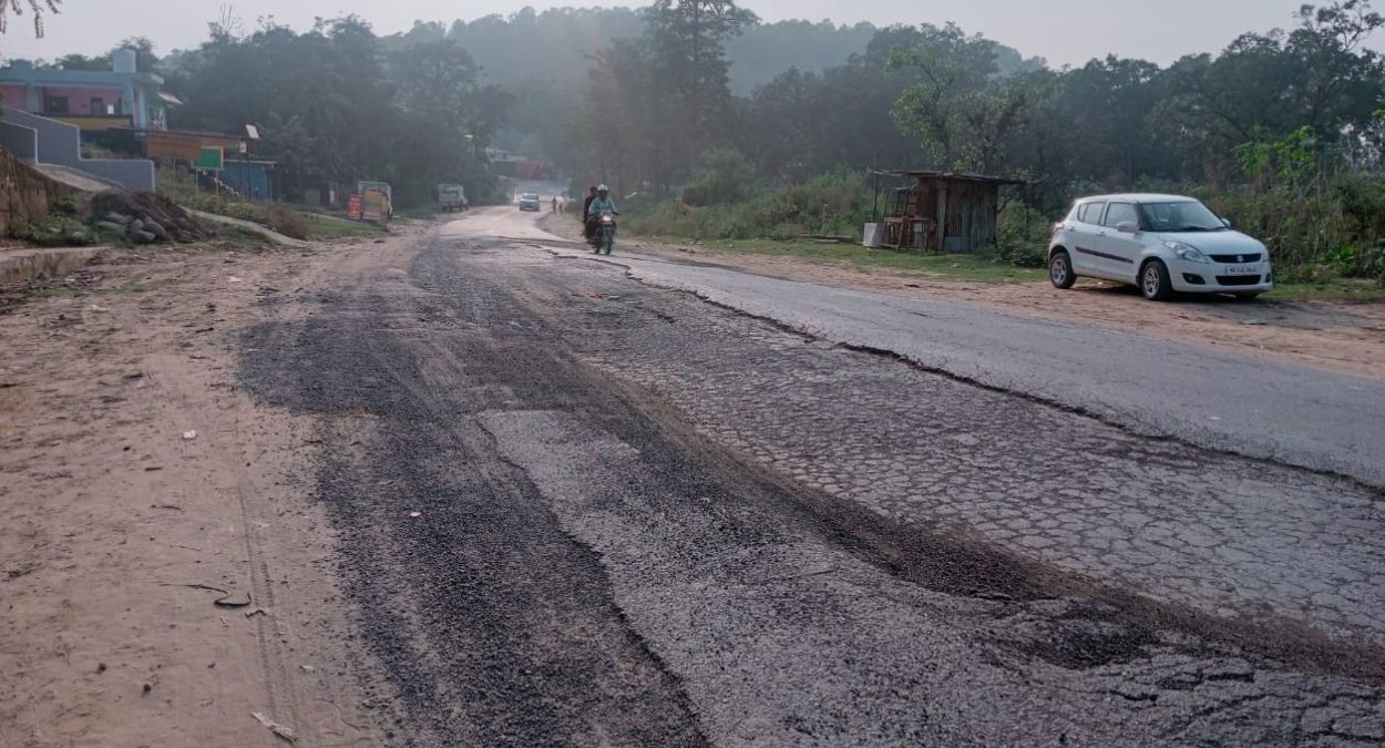 sirmaur national highway 07 condition worsens even worse than link road