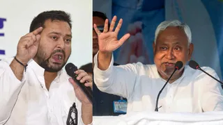 तेजस्वी यादव और नीतीश कुमार।