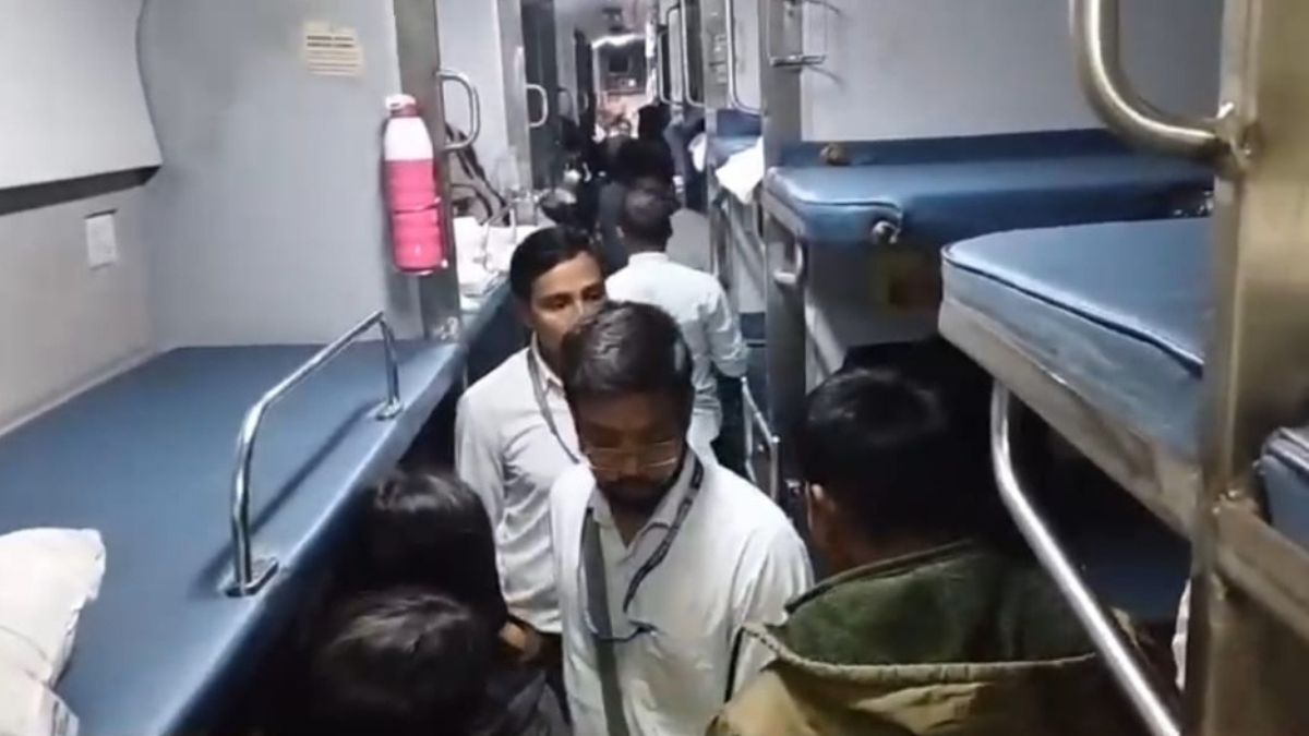 amrit bharat express panic after firecracker sound on train