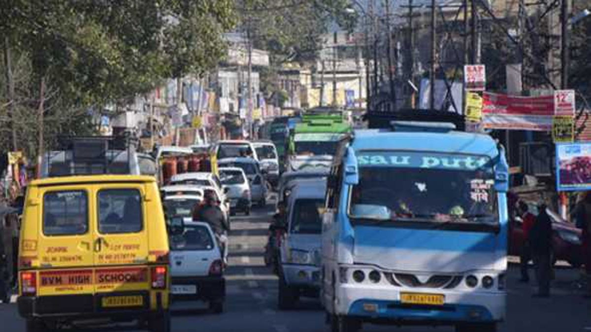 jammu ambphallajanipur road encroachment puts pedestrians at risk