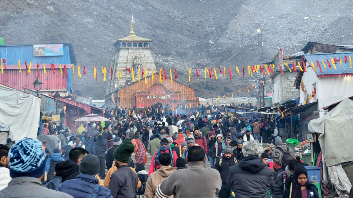 kedarnath door close today photos